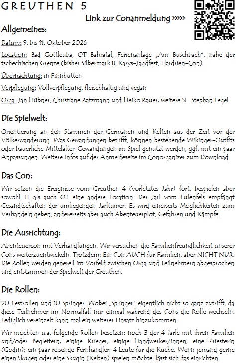 Greuthen 5 – Des Waldes wilder Wahn